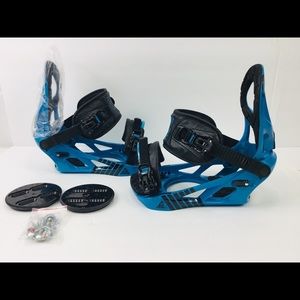 K2 Sonic Snowboard Bindings Size Medium Blue
